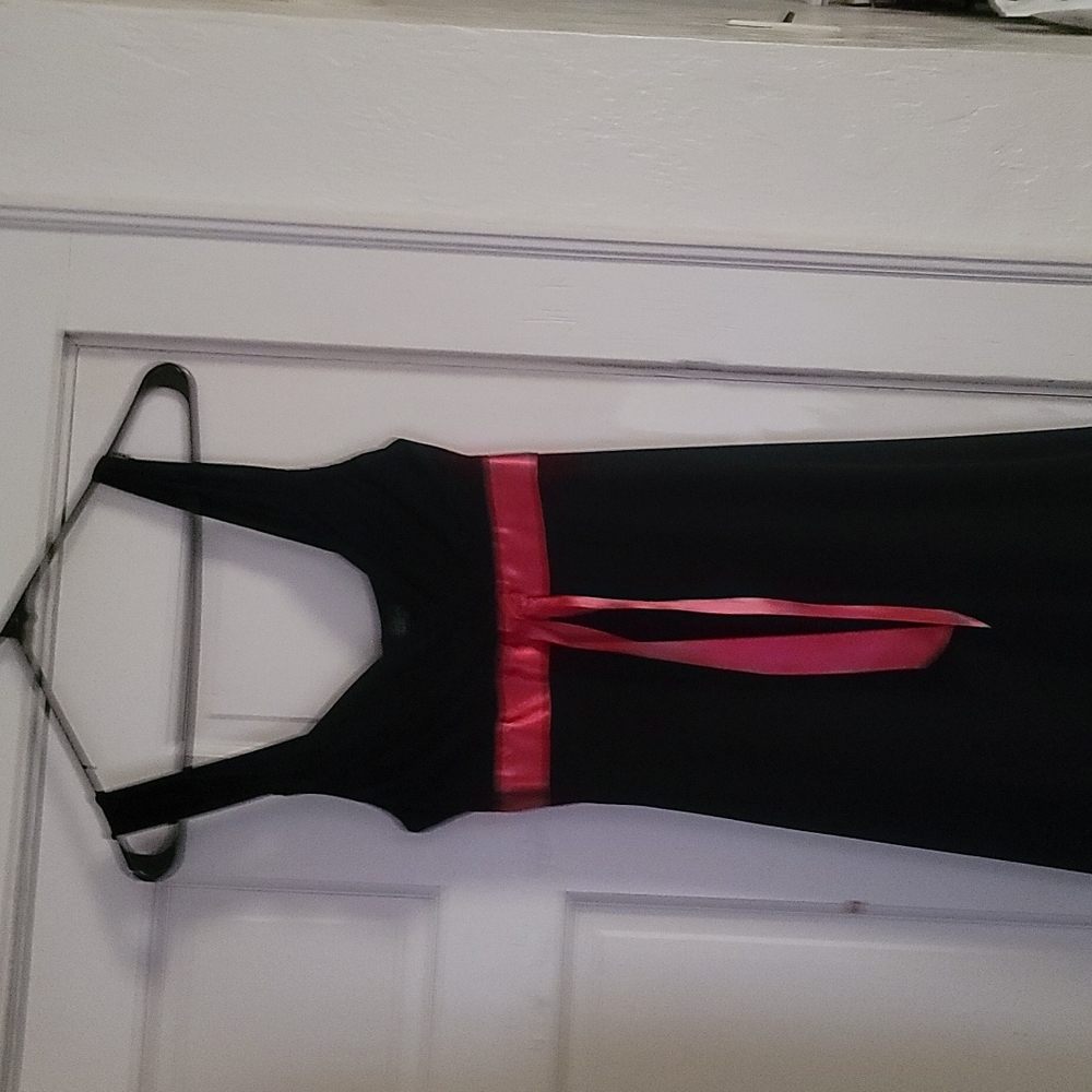 My Michelle black with red ribbon dress